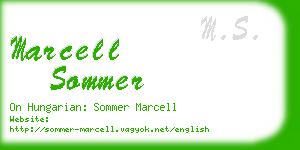 marcell sommer business card